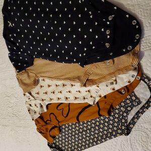 Carter's ONESIES brown assorted colors 6 months